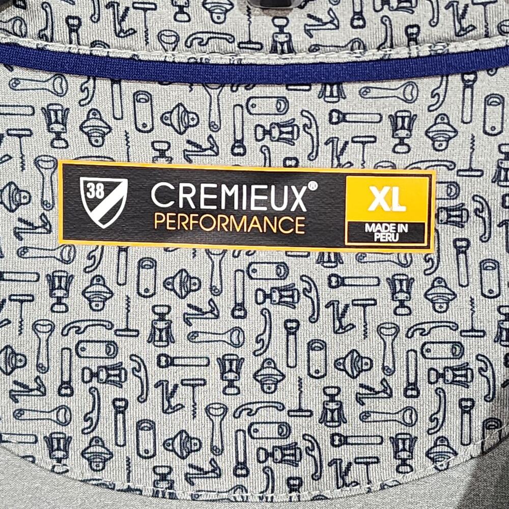 Cremieux Performance Polo XL Tool Print Dad Shirt Handyman Gray - Picture 5 of 7